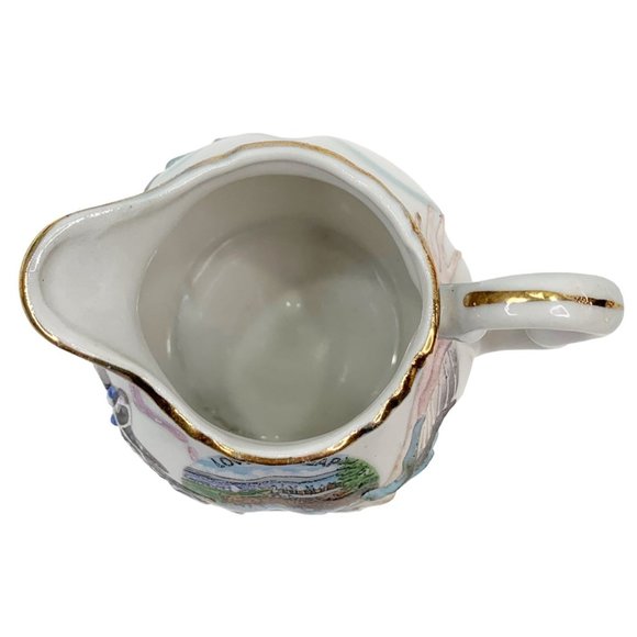 Vtg Dragonware Lusterware Creamer Moriage Lovers Leap Chattanooga TN Souvenir - Picture 9 of 12